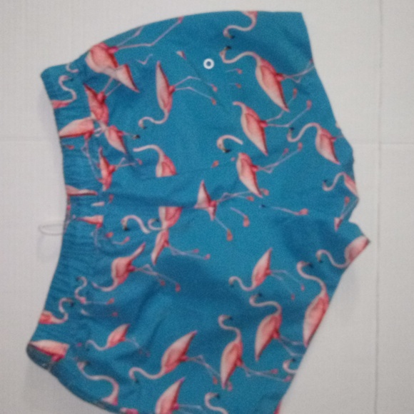 ASOS FLAMINGOS PRINT SWIM SHORT'S - Picture 6 of 11